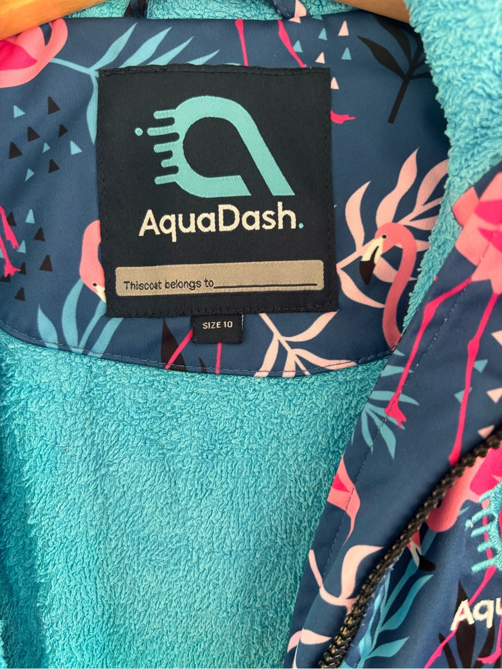 Aquadash Swim Parka in Flamingo and Blue - Picture 8 of 8